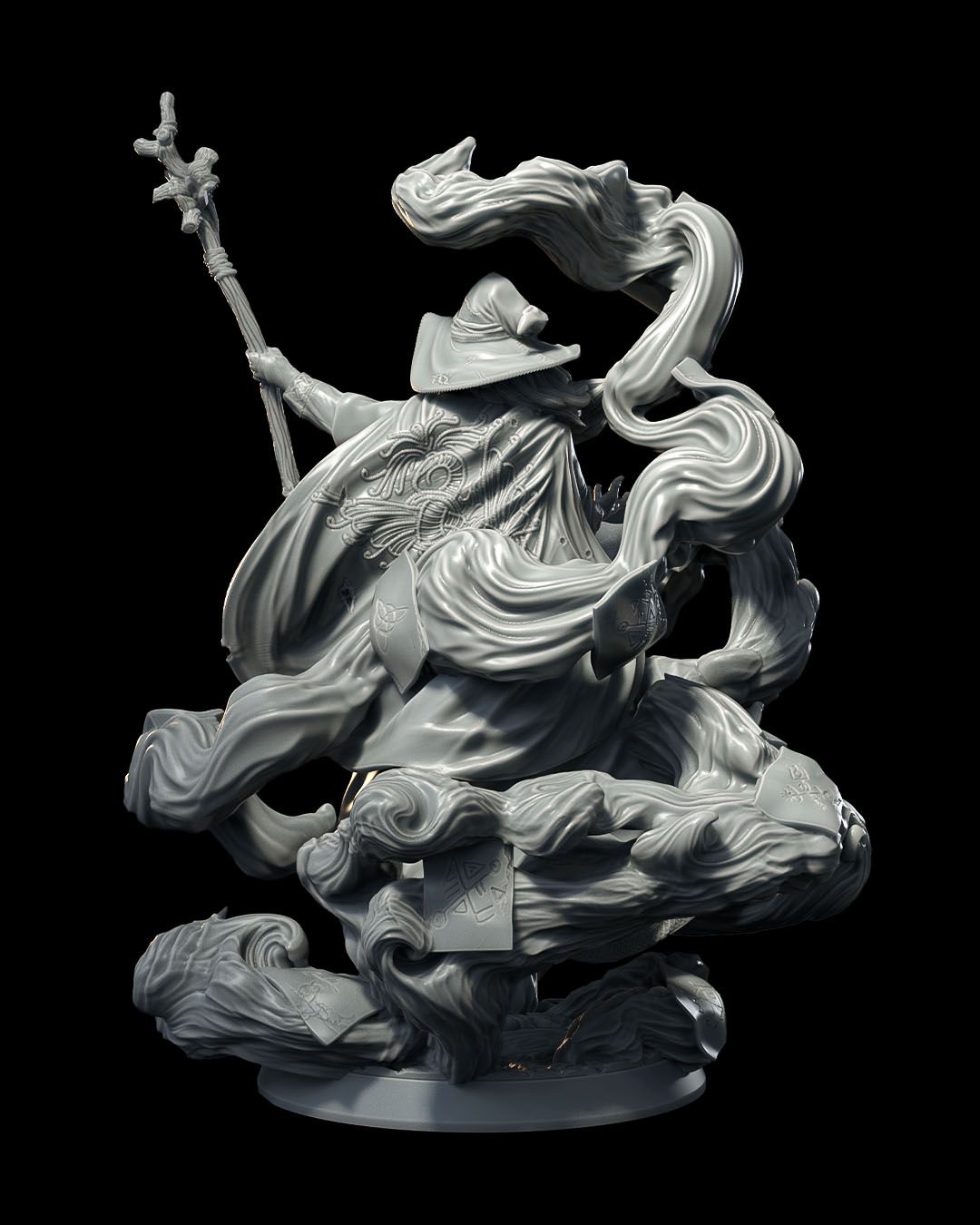 Zauberer "Phillip Celcious" unbemahlter Resin Druck
