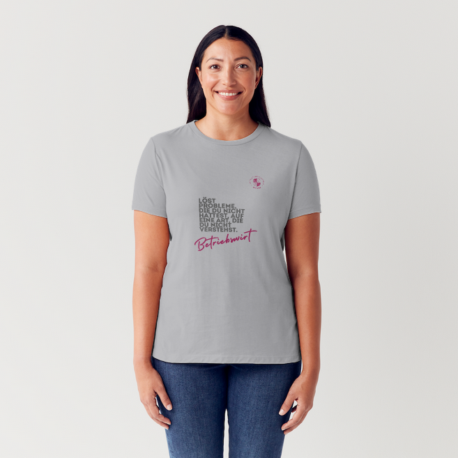 MAB Damen T-Shirt „Betriebswirt“ – Grau