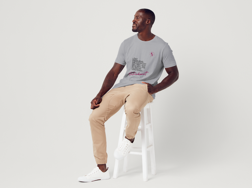 MAB Herren T-Shirt „Betriebswirt“ – Grau