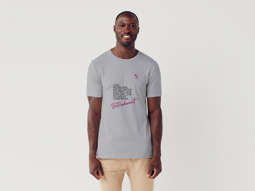 MAB Herren T-Shirt „Betriebswirt“ – Grau