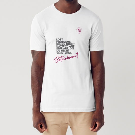 MAB Herren T-Shirt „Betriebswirt“ – Weiß