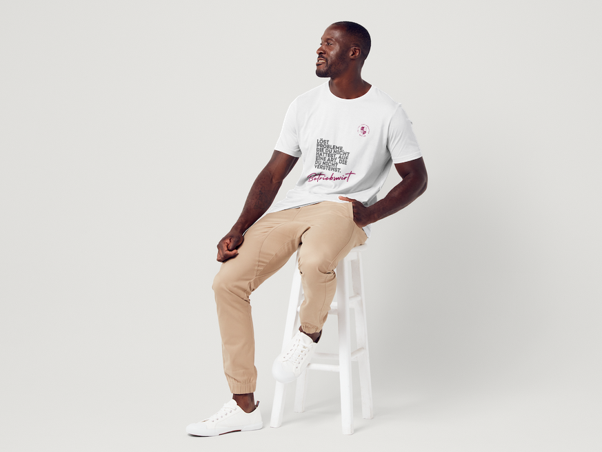 MAB Herren T-Shirt „Betriebswirt“ – Weiß