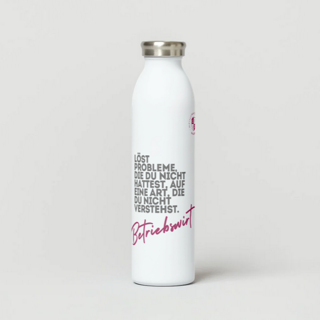 MAB Edelstahl-Wasserflasche „Betriebswirt“