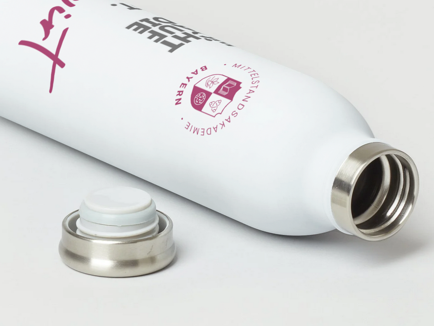 MAB Edelstahl-Wasserflasche „Betriebswirt“