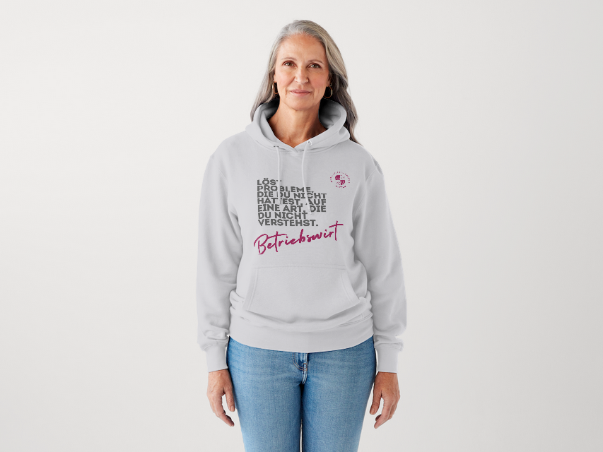 MAB Kapuzenpullover „Betriebswirt“ – Grau