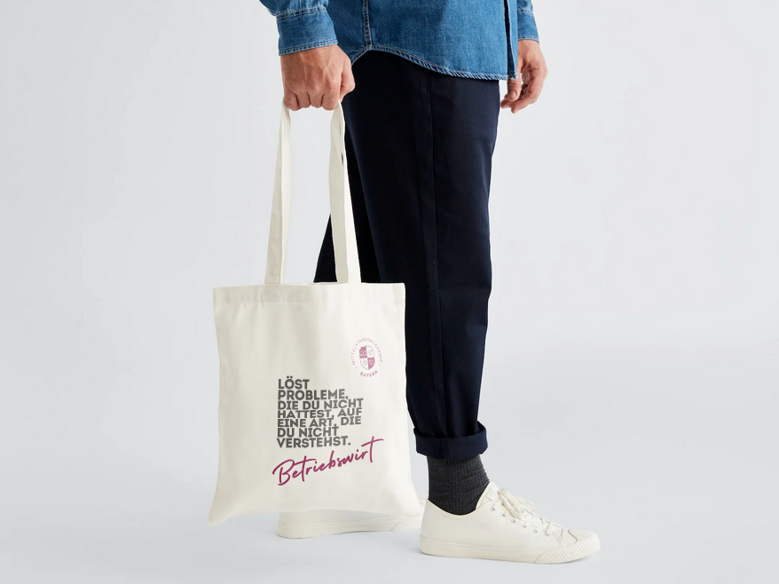MAB Baumwoll-Tragetasche „Betriebswirt“ – Natur